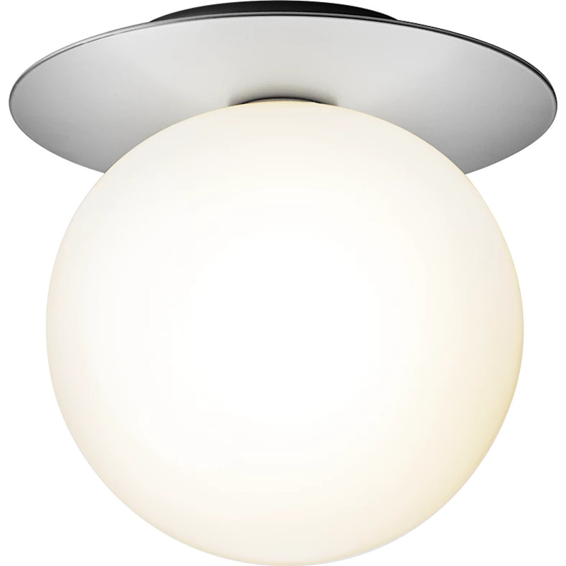 Liila 1 Wall/Ceiling Lamp 255 mm, Light Silver / Opal