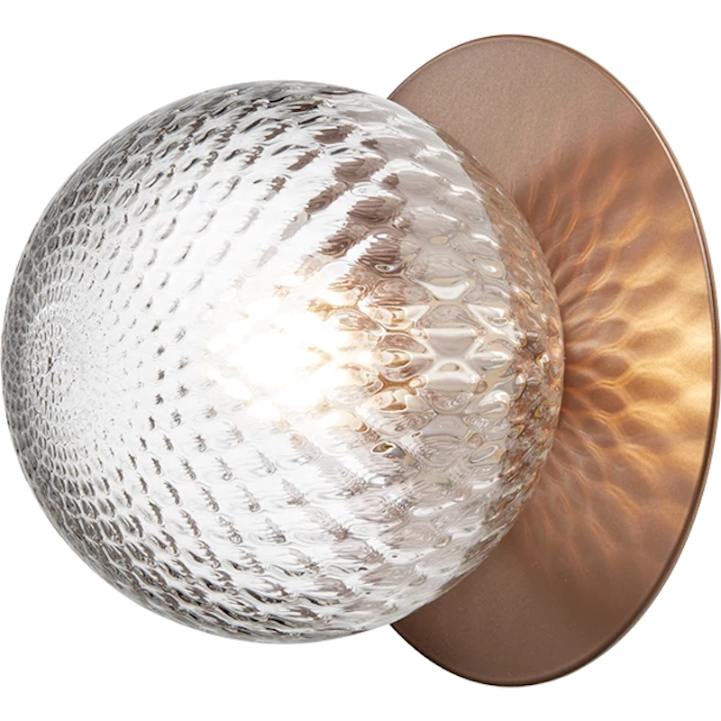Liila 1 Wall/Ceiling Lamp 165 mm, Dark Bronze / Clear