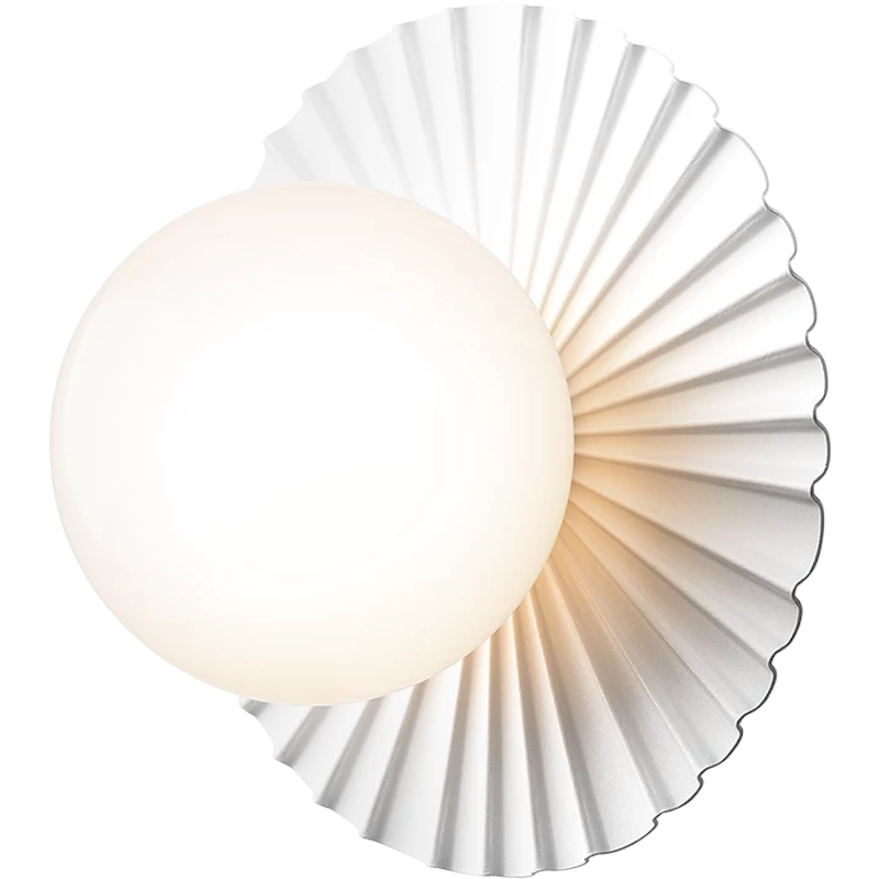 Liila Muuse Wall/Ceiling Lamp 200 mm, White / Opal