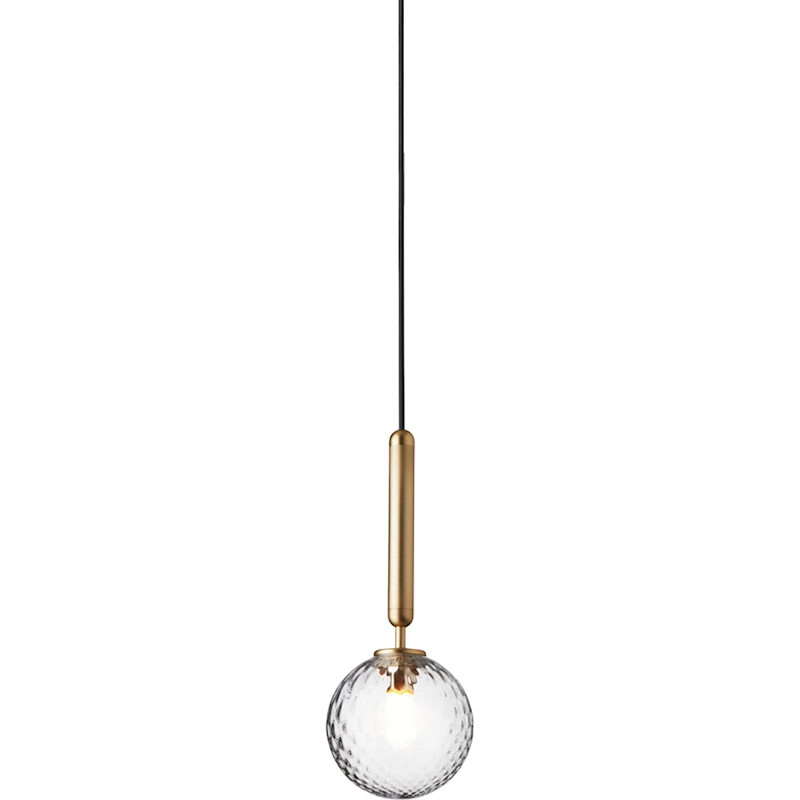 Miira 1 Pendant 140 mm, Brass / Clear