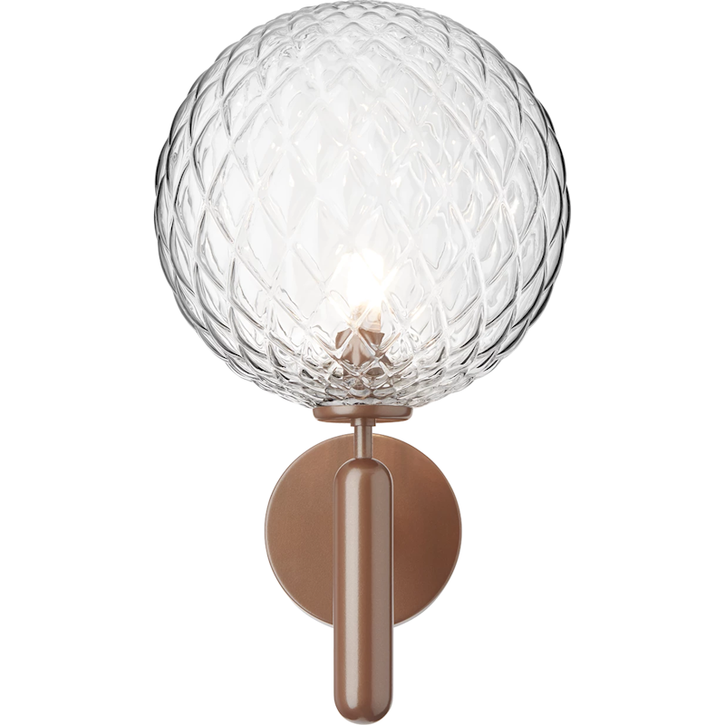 Miira Wall Lamp Outdoor, Dark Bronze / Clear