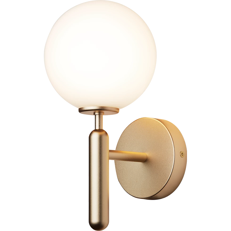 Miira Wall Lamp, Brass / Opal