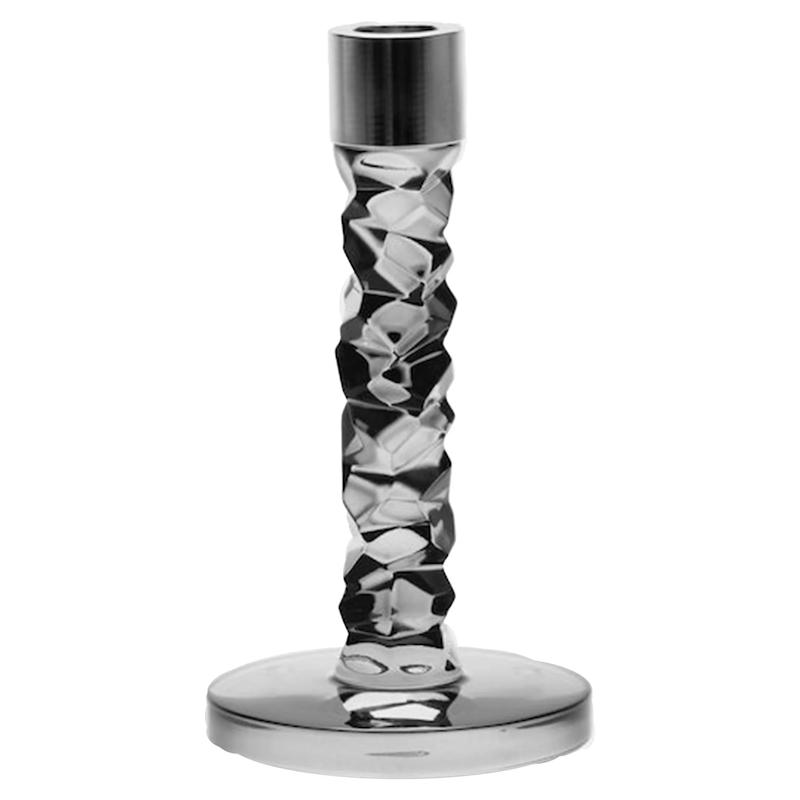 Carat Candlestick 18 cm, Anthracite