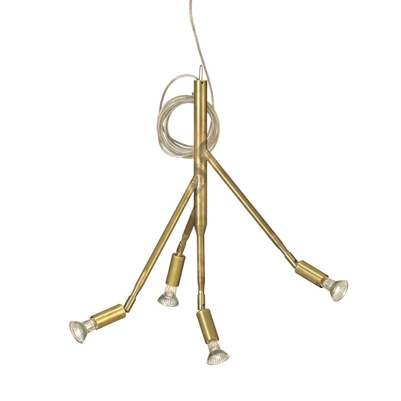 Kvist 4 Pendant, Raw brass