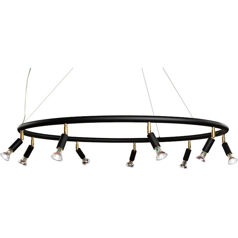 Star 9 Wall/Ceiling Lamp, Black