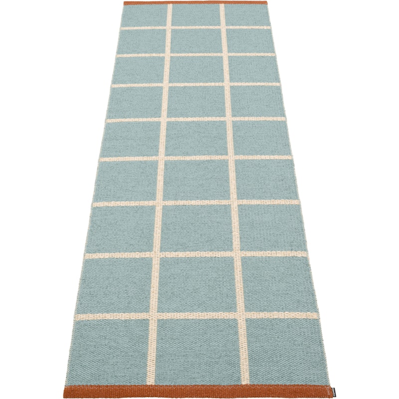 Criss Plastic Rug Haze / Cream / Rust, 70x225 cm