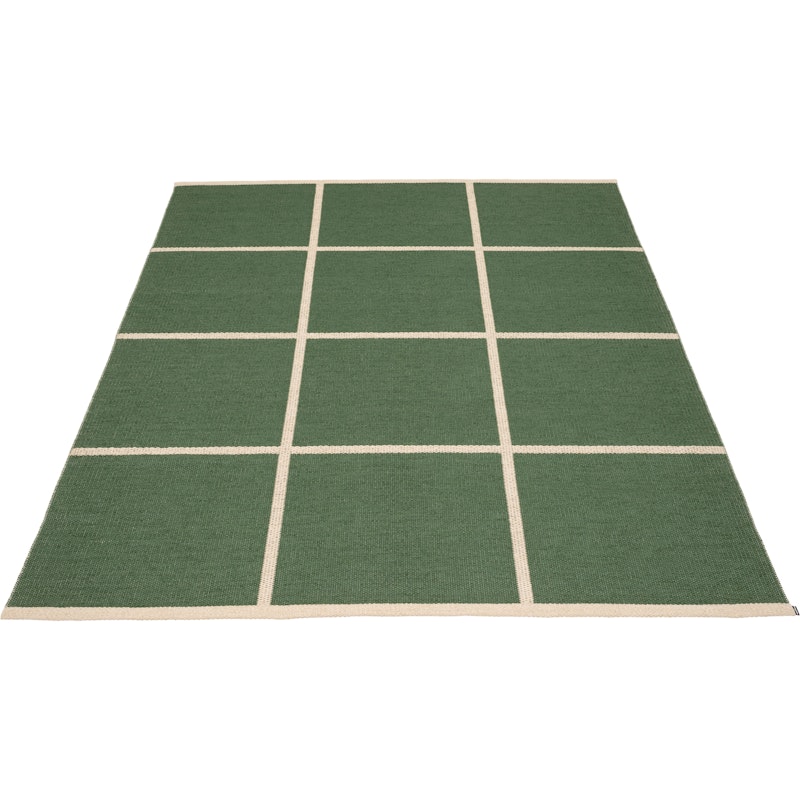 Criss Plastic Rug Leaf / Cream, 180x260 cm