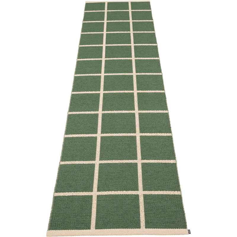 Criss Plastic Rug Leaf / Cream, 70x300 cm