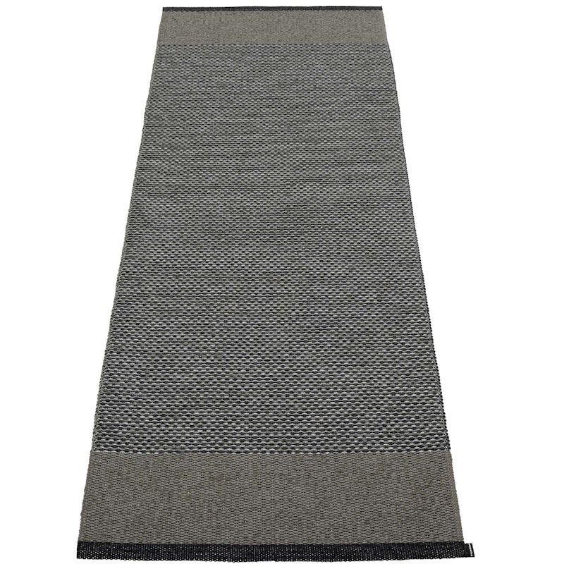 Edit Rug Black / Charcoal / Granite Metallic, 70x200 cm