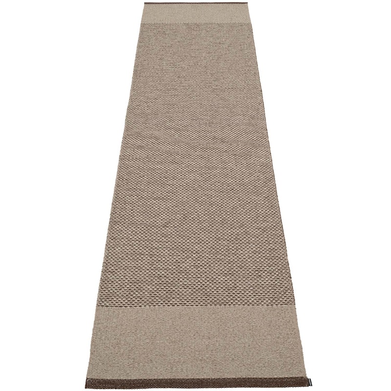 Edit Rug Dark Brown / Dark Linen / Linen Metallic, 70x300 cm