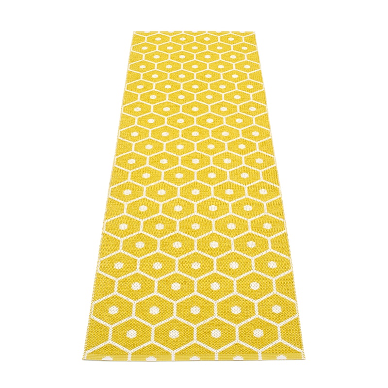 Honey Rug 70x225 cm, Mustard/Vanilla