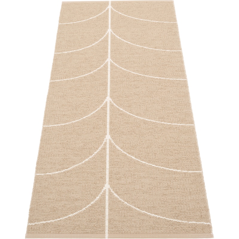 Leif Plastic Rug Light Nougat / Vanilla, 70x180 cm