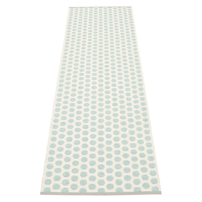 Noa Rug 70x250 cm, Pale Turquoise/Vanilla