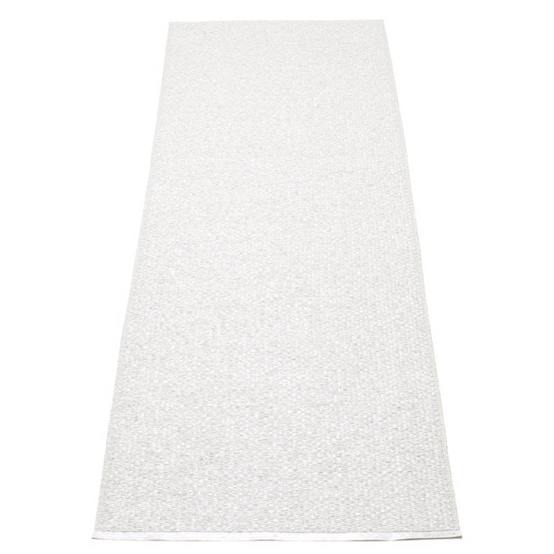 Svea Rug White Metallic/White, 70x240 cm