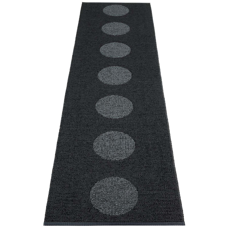 Vera 2.0 Rug Black / Black Metallic, 70x280 cm