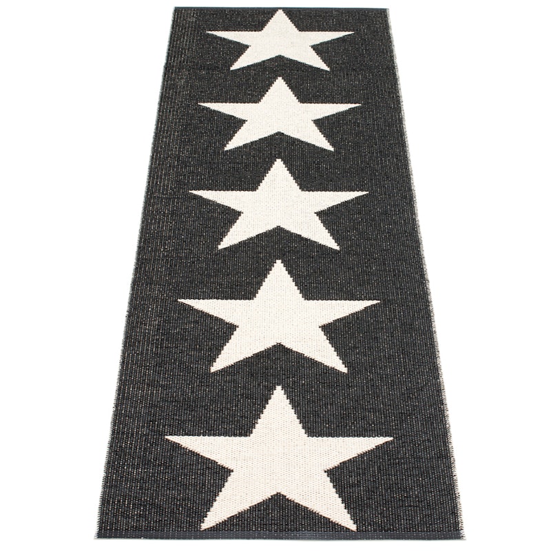 Viggo One Rug 70x350 cm, Black/Vanilla