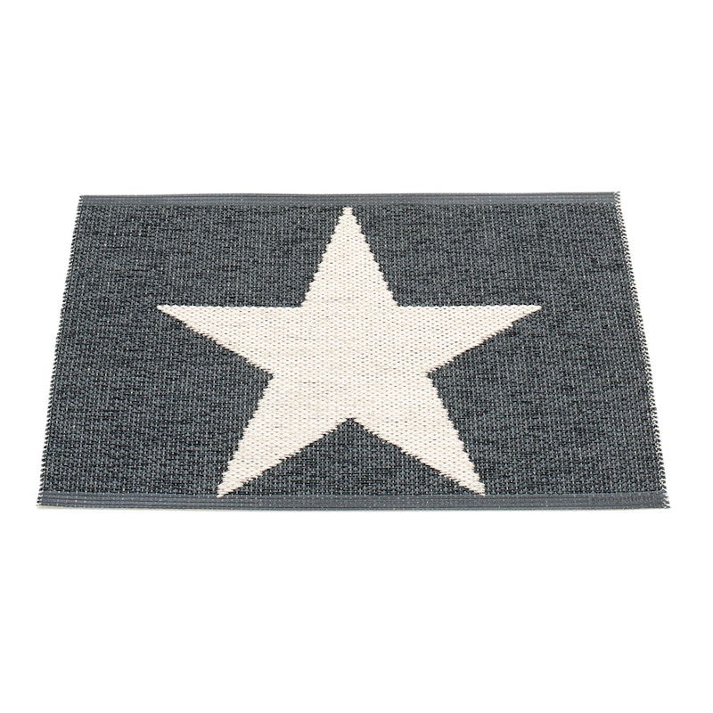 Viggo Small One Doormat 50x70 cm, Black/Vanilla