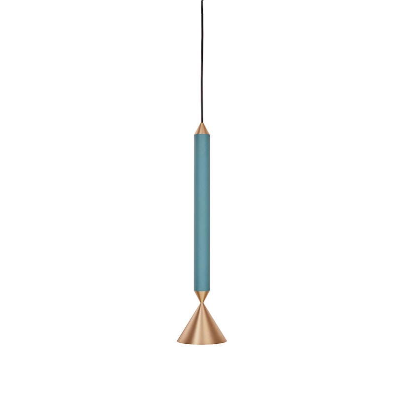 Apollo 39 Pendant, Deep Sea / Brushed Brass