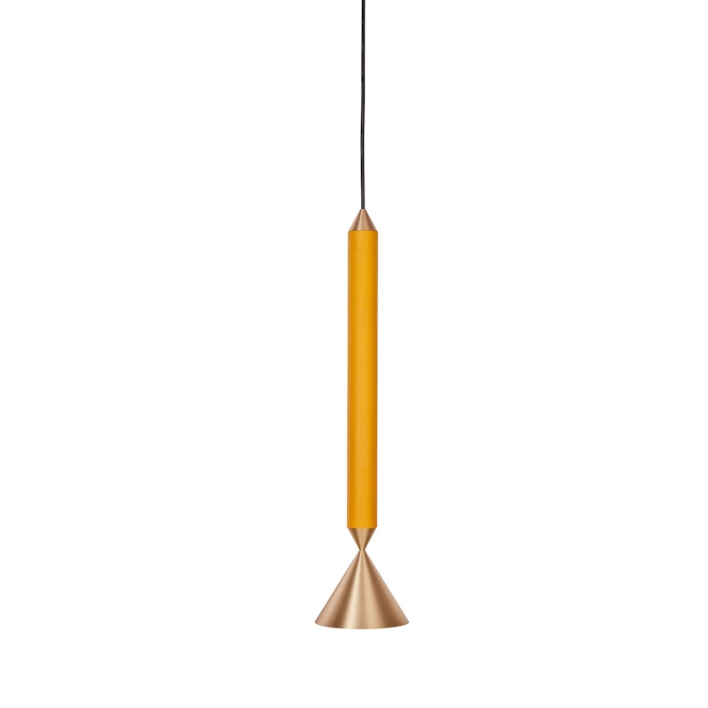 Apollo 39 Pendant, Honey Gold / Brushed Brass