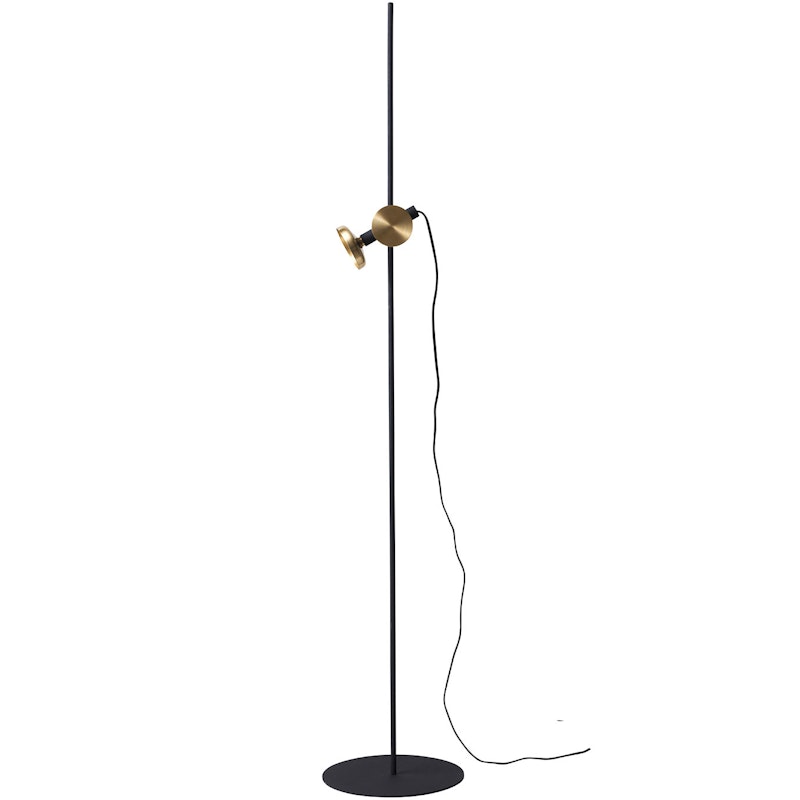 Blend 150 Floor Lamp, Jet Black / Brass