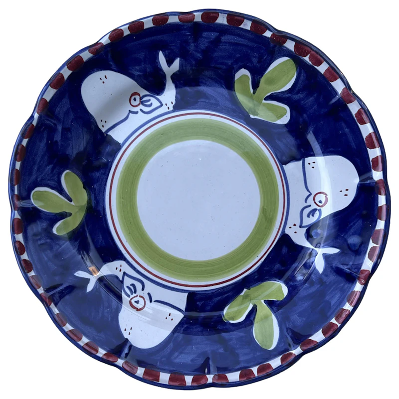 Amalfi Deep Plate 23 cm, Blue