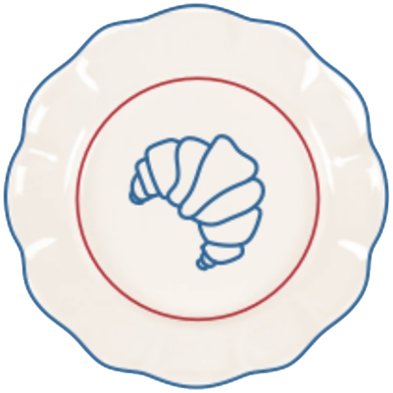 Picnic Side Plate 21 cm, Blue