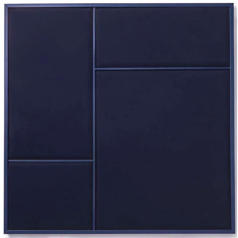 Nouveau Pin Notice Board Medium, Navy Blue