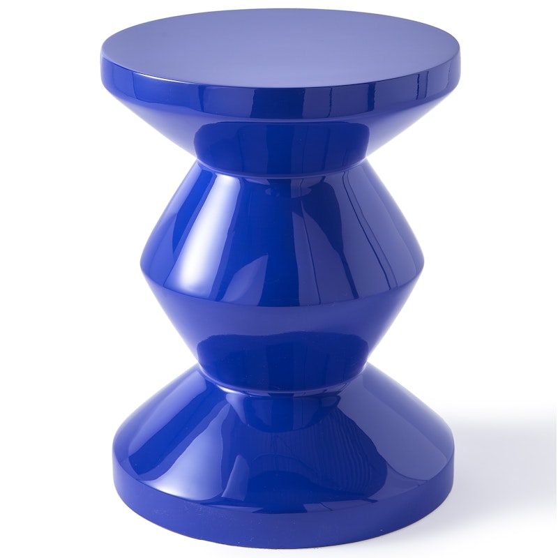 Zig Zag Stool, Dark Blue