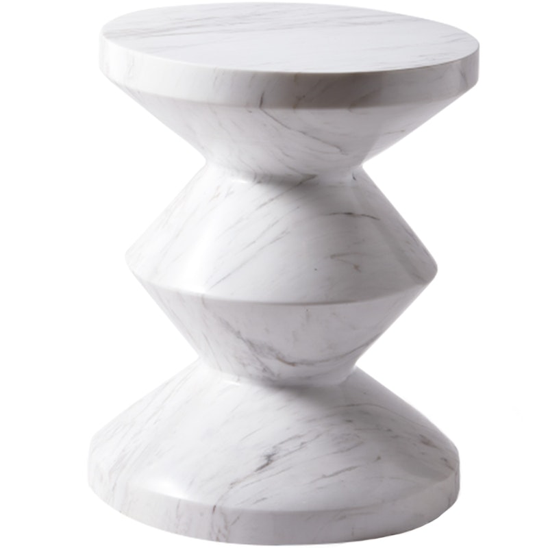 Zig Zag Stool, White