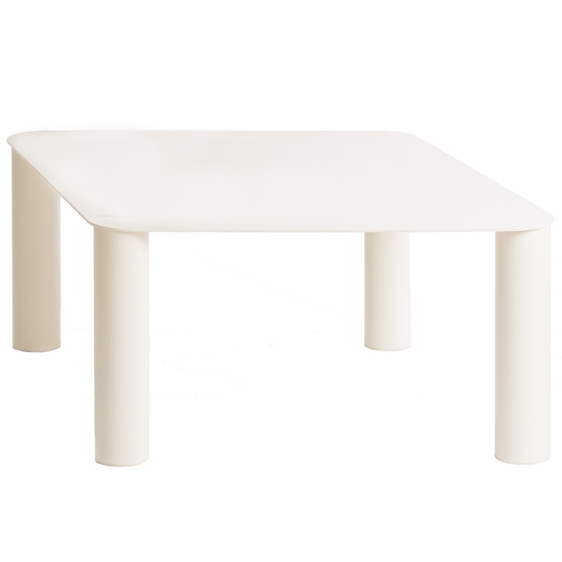 Pipeline Coffee Table, Pearl White