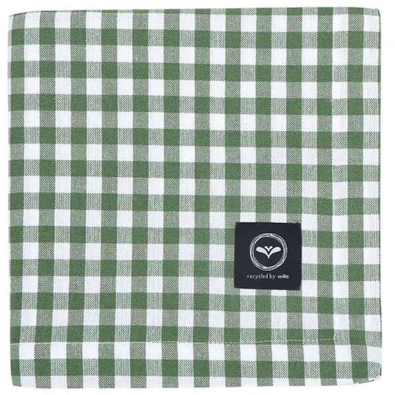 Bella Tablecloth 90x90 cm, Green / White