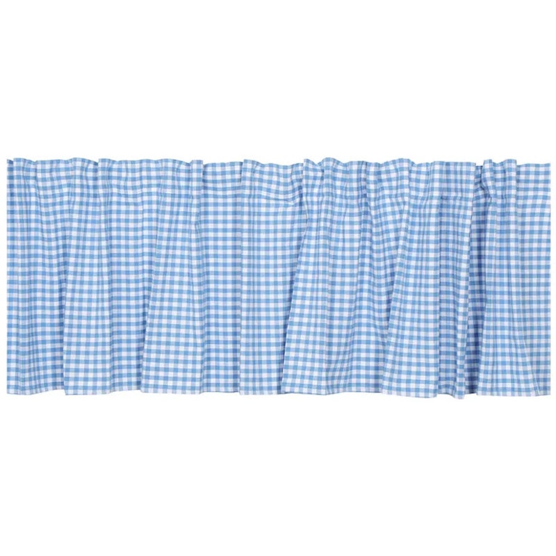 Curtain valance Bella 50x250cm light blue/white recycling multiband