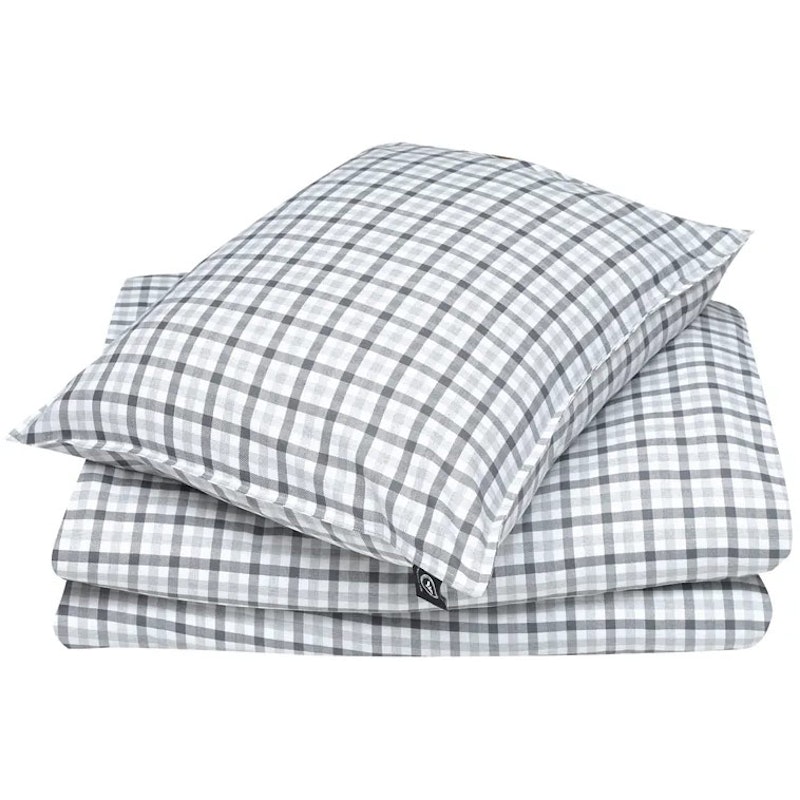 Elliot Pillowcase 50x60 cm, Dark Grey / Grey / White