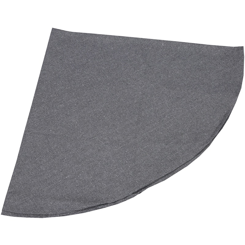 Hedvig Table Cloth Treated 160 cm Round Chambray, Dark Grey