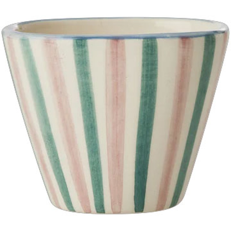 Espresso Cup Ceramic Oval 7 cl, Stripes