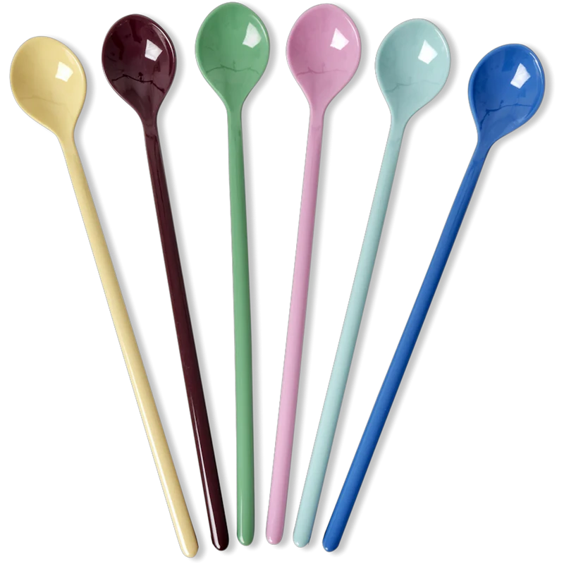 Café Latte Spoon Melamine 6-pack, Show Your True Colors