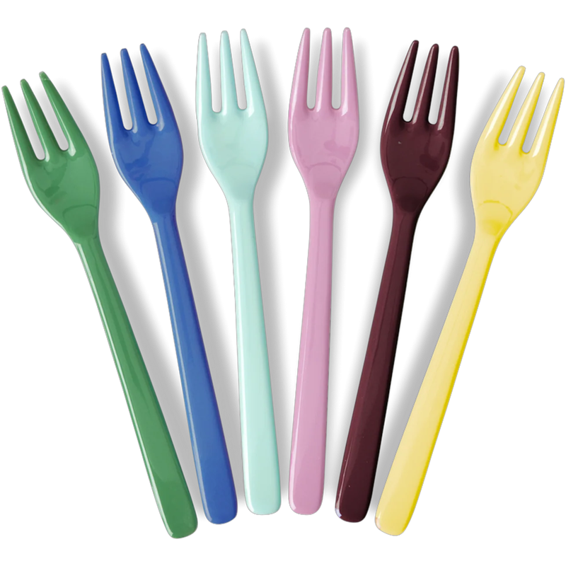 Cake Fork Melamine 6-pack, Show Your True Colors