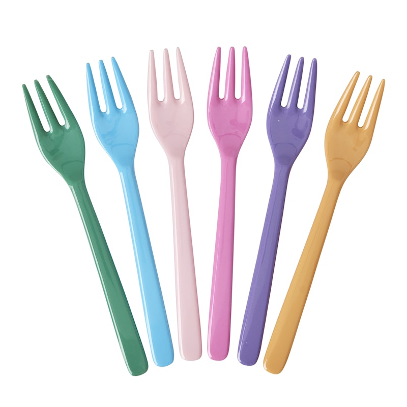 Cake Fork 6-pack, Multi SS24