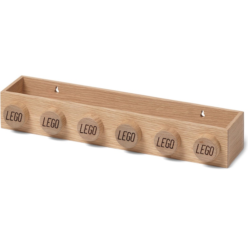 LEGO® Wall Shelf, Soaped Oak