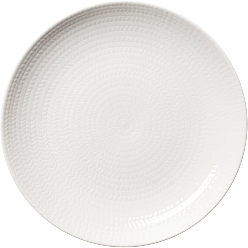 Blå Eld plate 26cm white