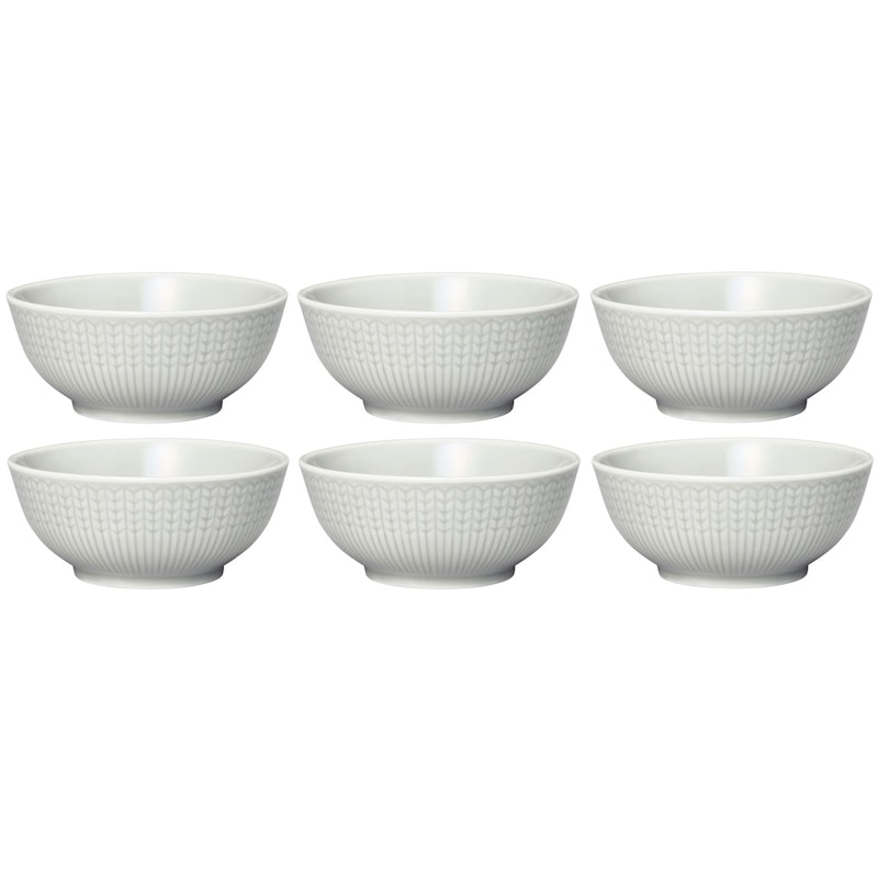 Swedish Grace Bowl 30 cl 6-pack, Fog (Light Grey)