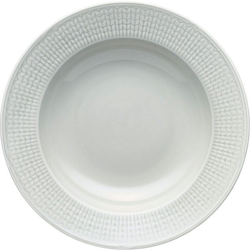 Swedish Grace Deep Plate 25 cm, Fog (Light Grey)