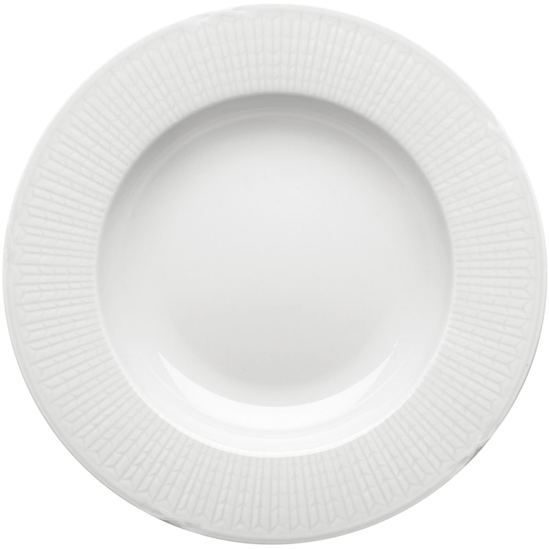 Swedish Grace Deep Plate 25 cm, Snow (White)