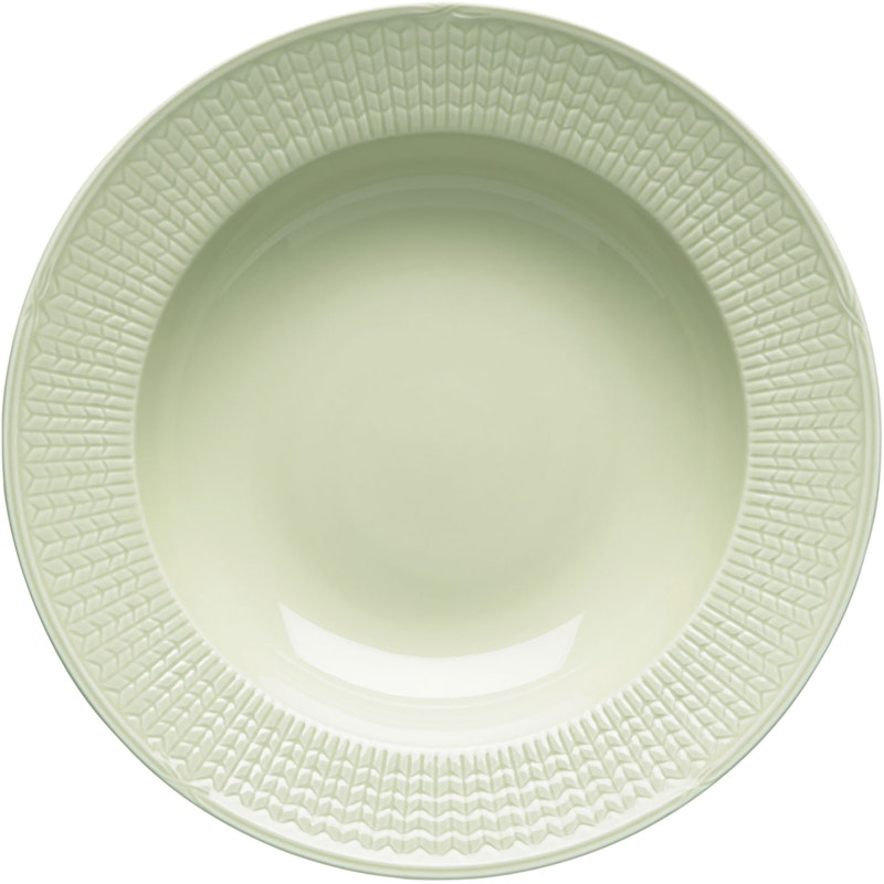 Swedish Grace Deep Plate 25 cm, Meadow (Light Green)