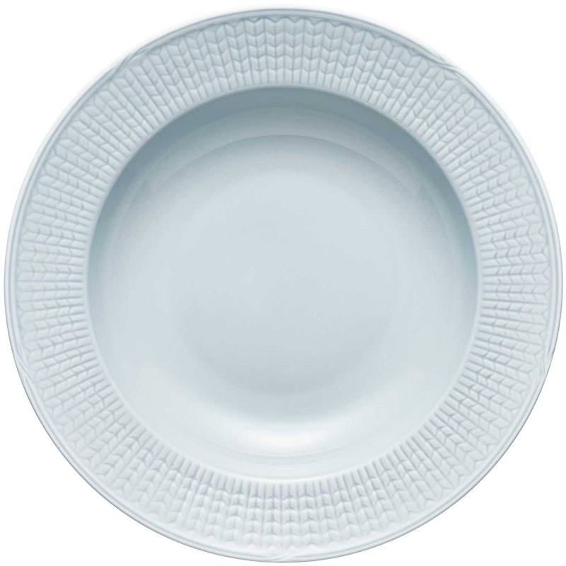 Swedish Grace Deep Plate 25 cm, Ice (Light Blue)