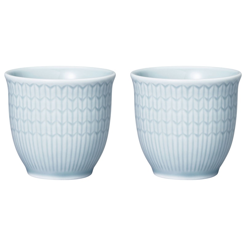 Swedish Grace Egg Cups 4 cl 2-pack, Ice (Light Blue)