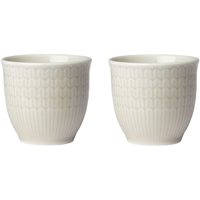 Swedish Grace Egg Cups 4 cl 2-pack, Oat