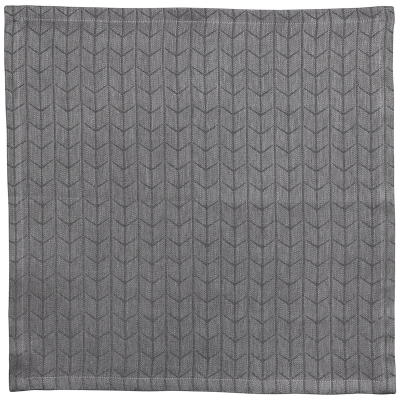 Swedish Grace Napkin 45x45 cm, Stone (Dark Grey)