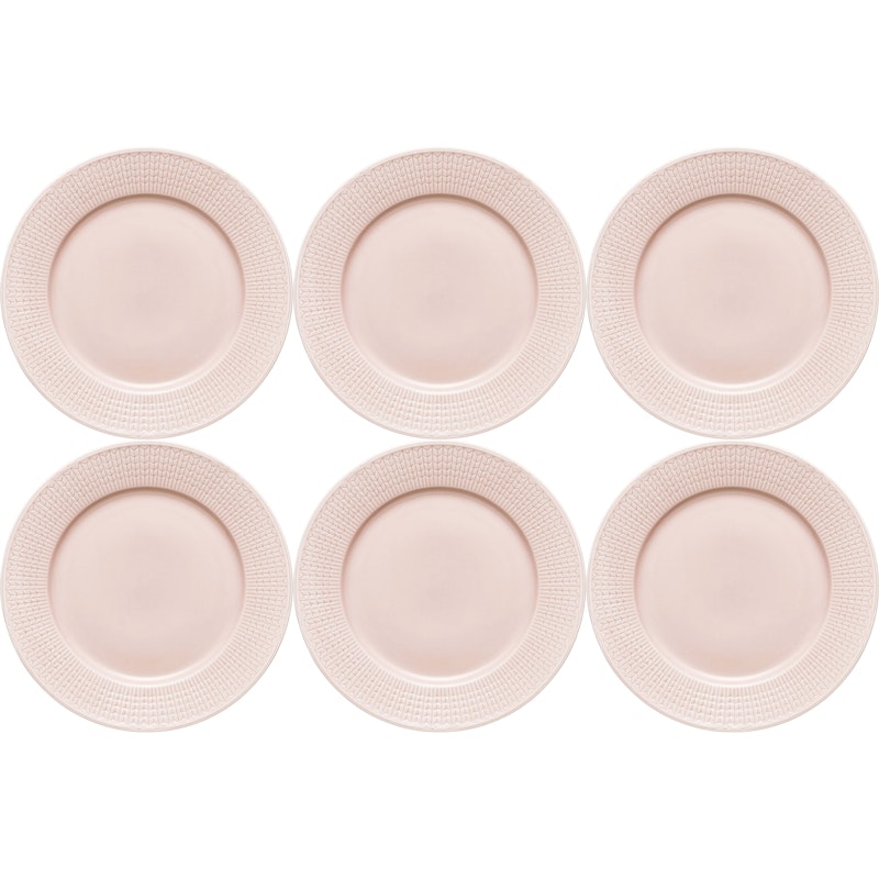 Swedish Grace Plate 27 cm 6-pack, Rose (Pink)