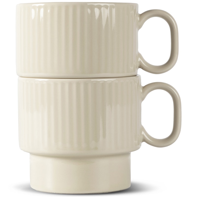 Coffee & More Teacups 2-pack, Beige